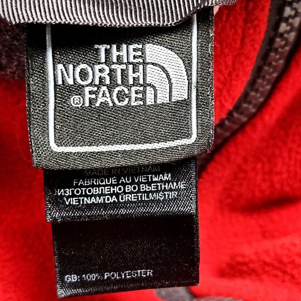 The North Face Boys‎ Red And Grey Fleece Jacket Size XL 18-20 Full Zip Outdoors
